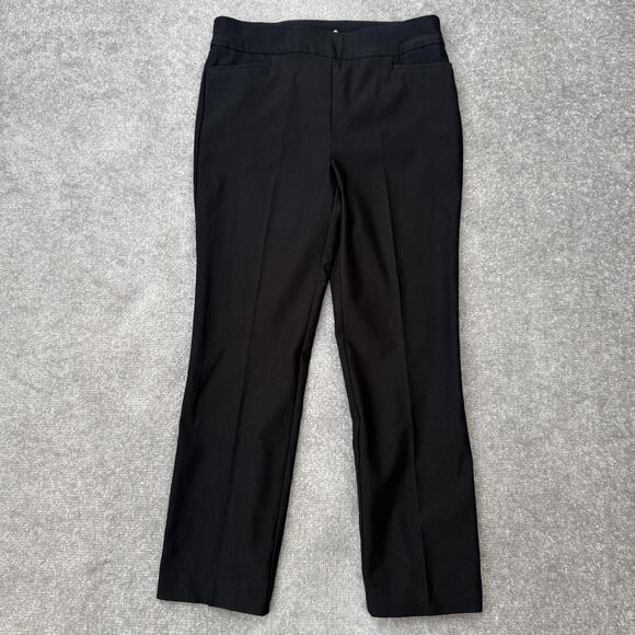 Chico's Pants - Chico's Pants Womens 0R Black Straight Leg Pull On Stretch Dress Career Work